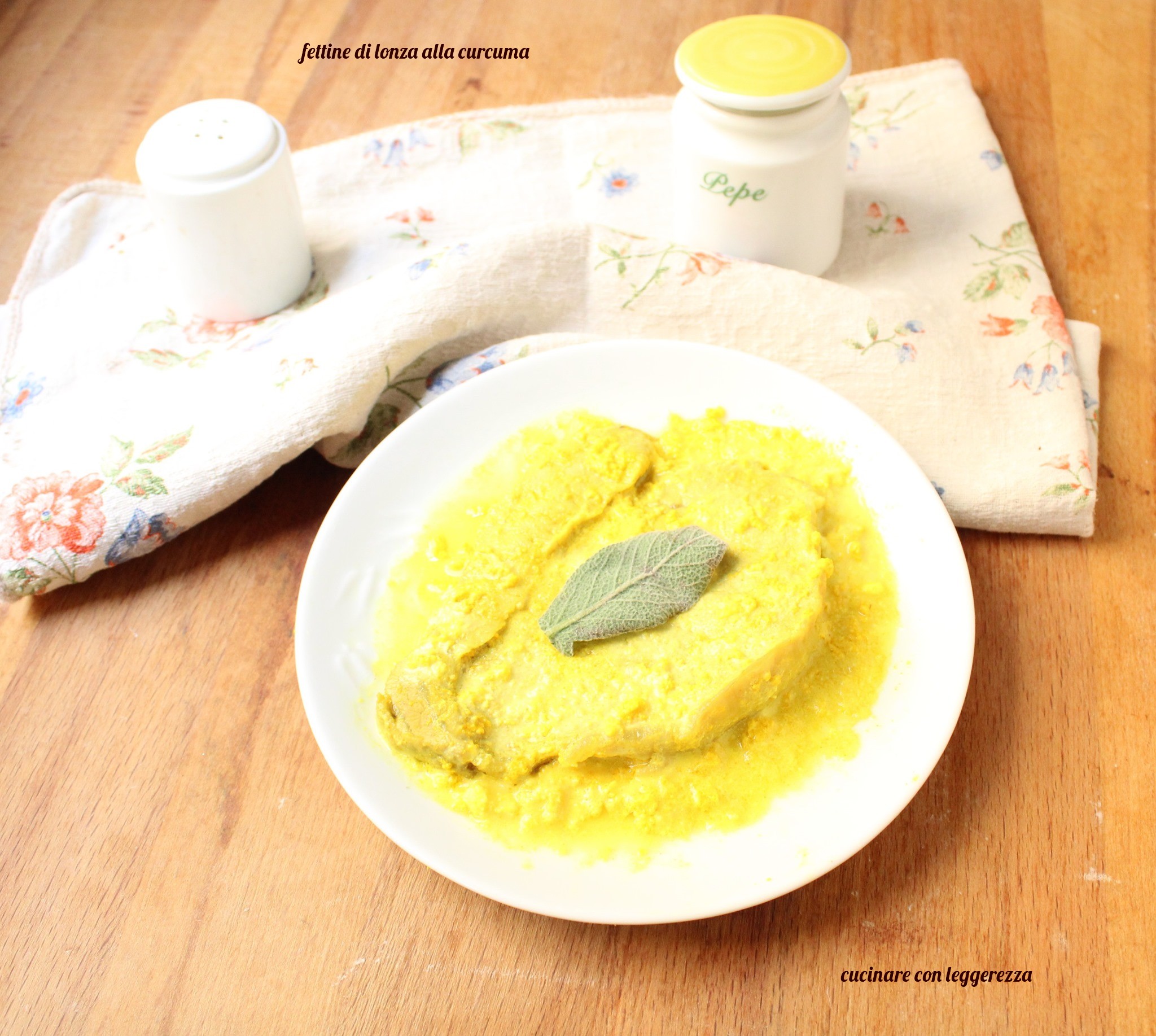 Fettine di lonza alla curcuma