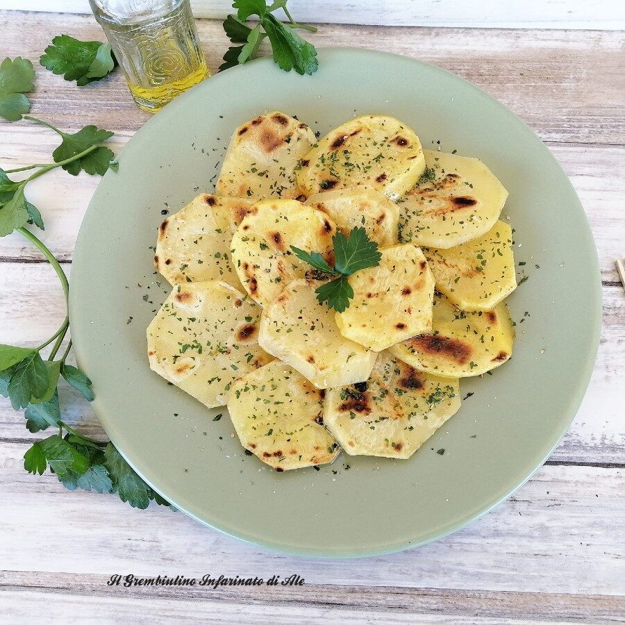 Fettine di patate grigliate