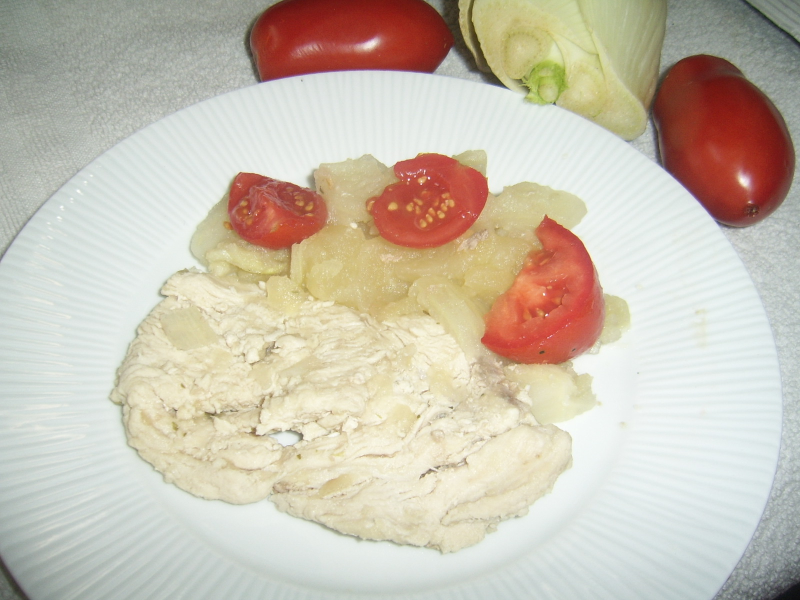 Fettine di tacchino con finocchio e patate