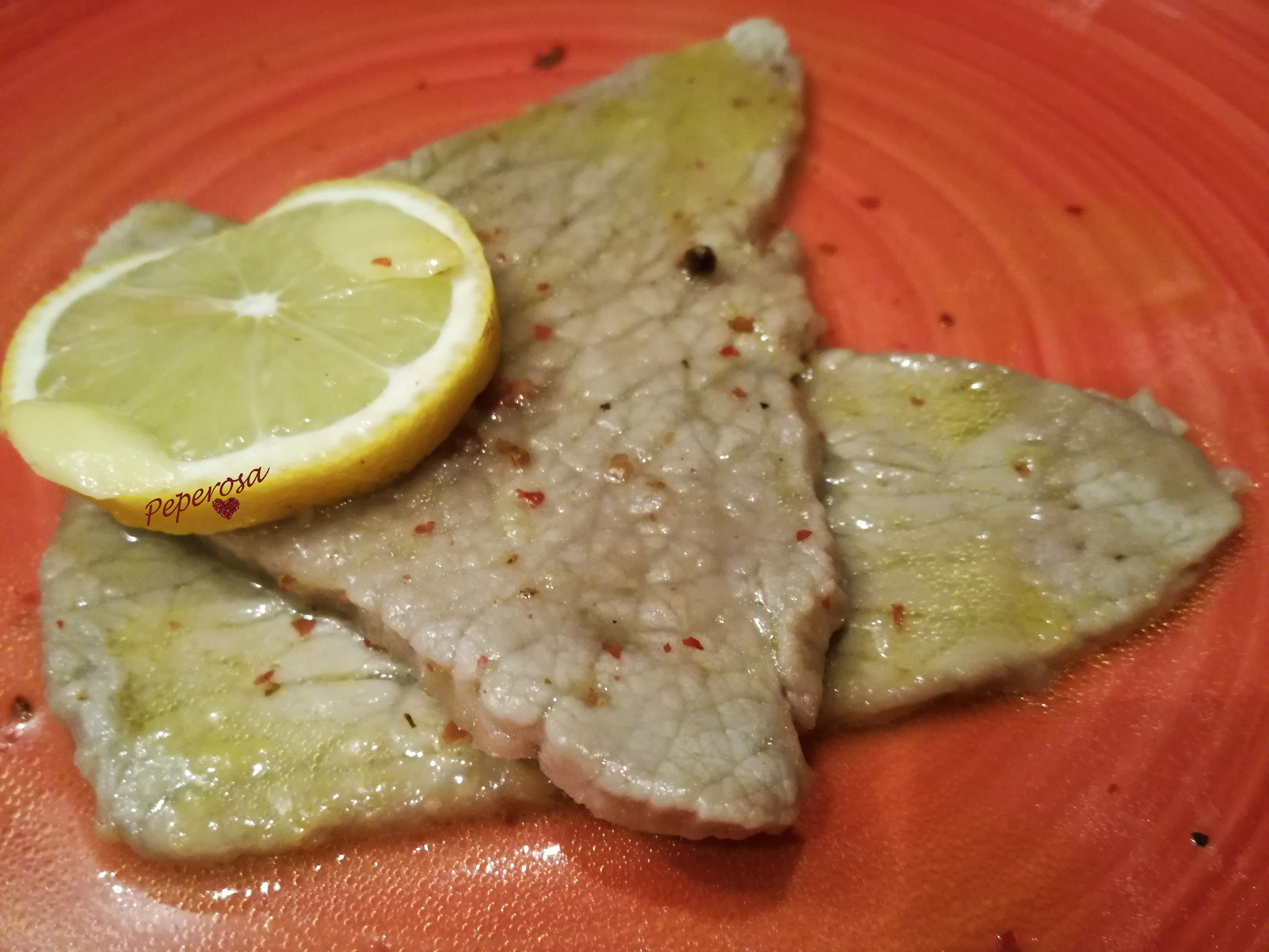 Fettine di vitello al limone e zenzero