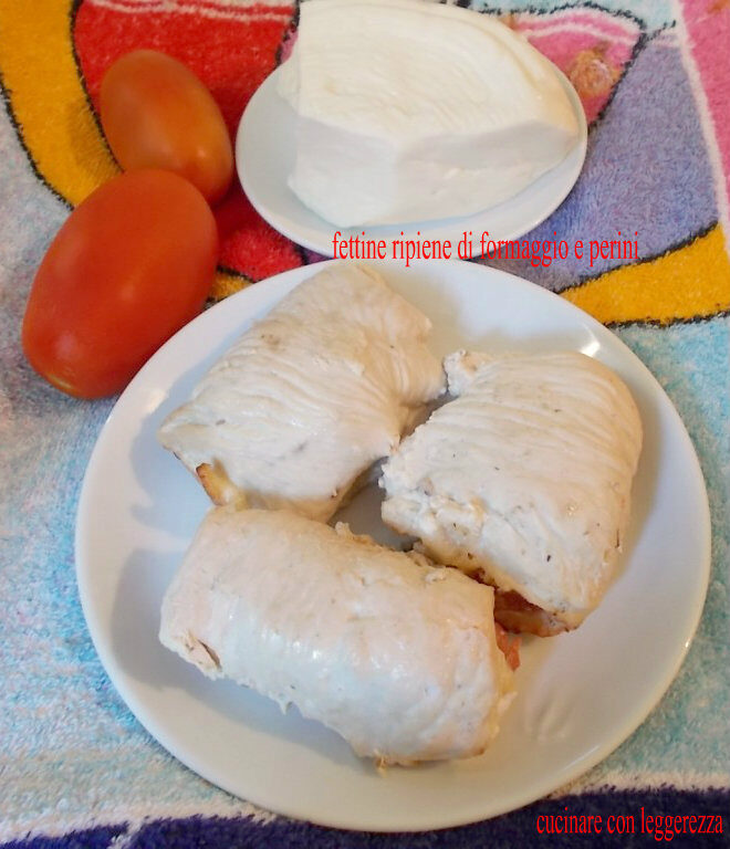 Fettine ripiene di formaggio e perini