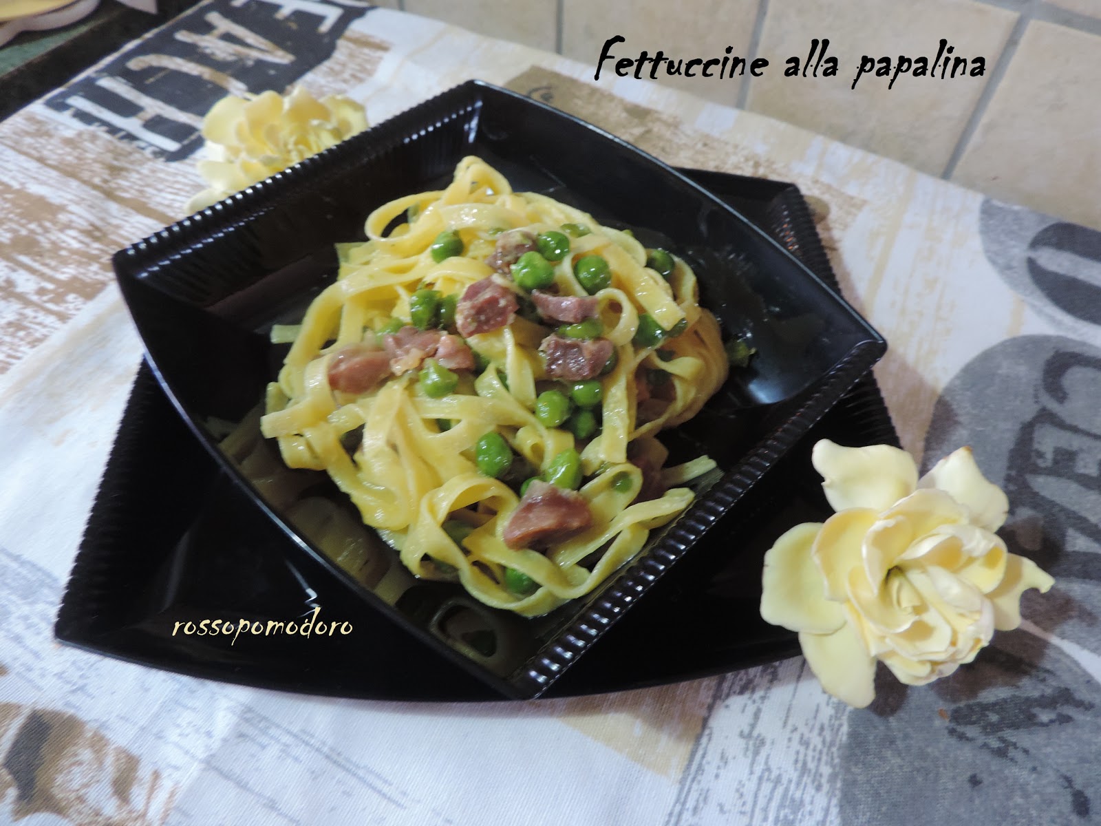 Fettuccine alla papalina
