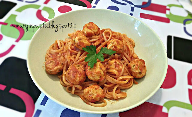 Fettuccine and fishballs