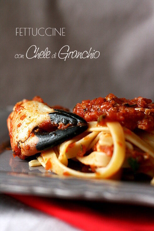 Fettuccine con chele di granchio per mtc 48