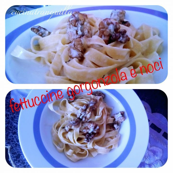 Fettuccine gorgonzola e noci