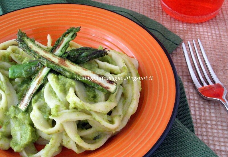 Fettucciole con crema di... Peppino, l'asparago dell'Agro Pontino!