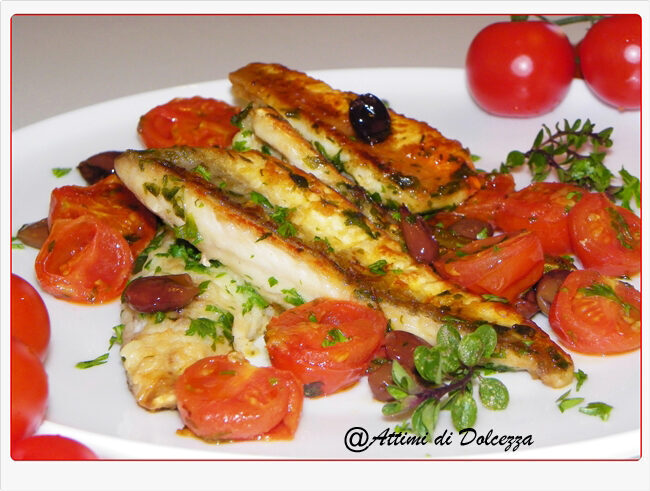 Filetti di gallinella alla mediterranea