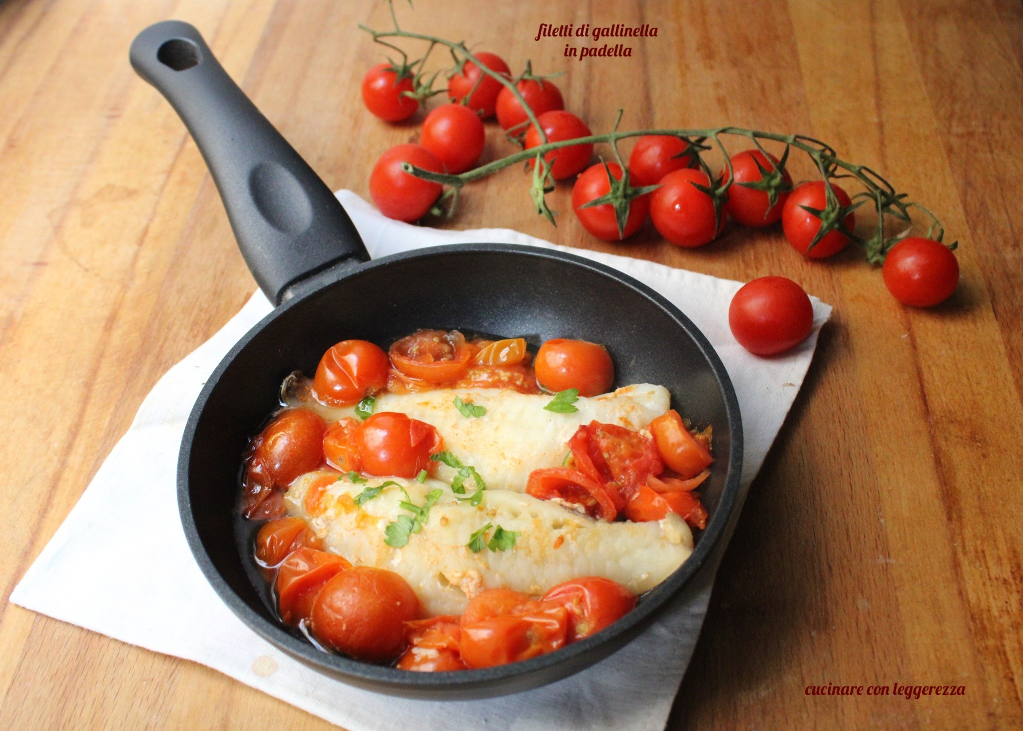 Filetti di gallinella in padella