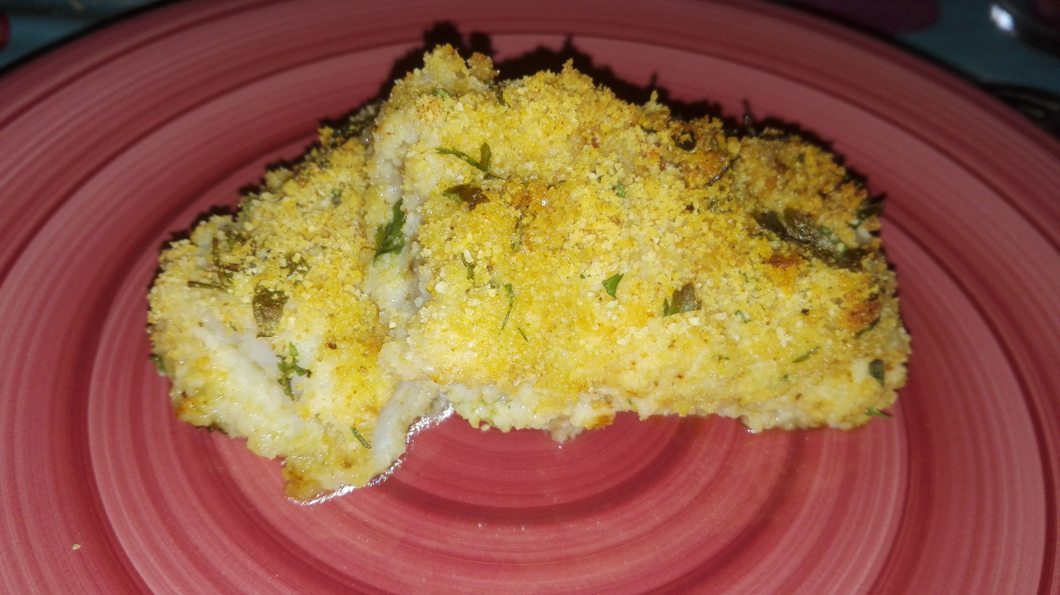 Filetti di merluzzo gratinati la forno