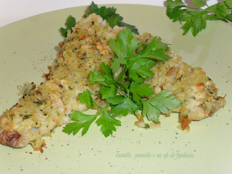 Filetti di merluzzo in crosta di patate