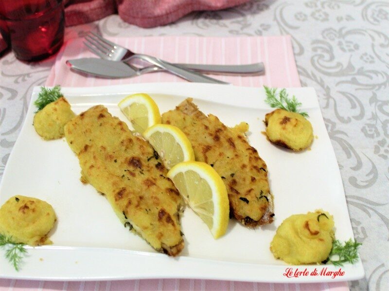 Filetti di nasello gratinati con le patate