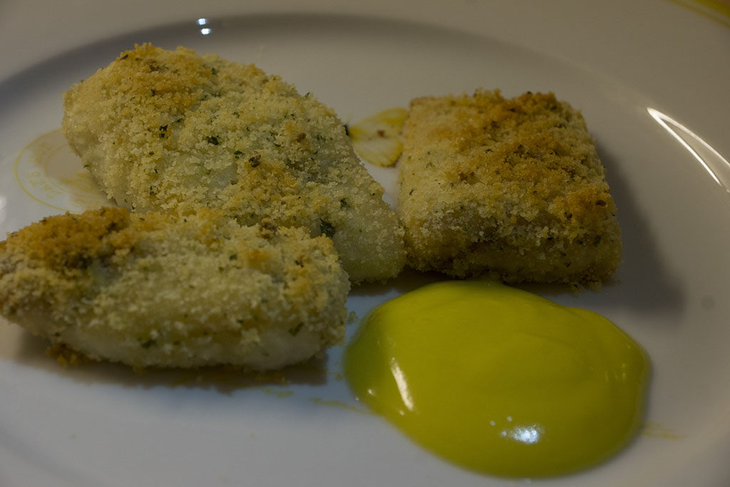 Filetti di pesce al forno impanati
