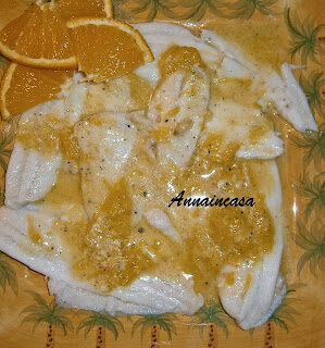 Filetti di platessa con crema all’arancia