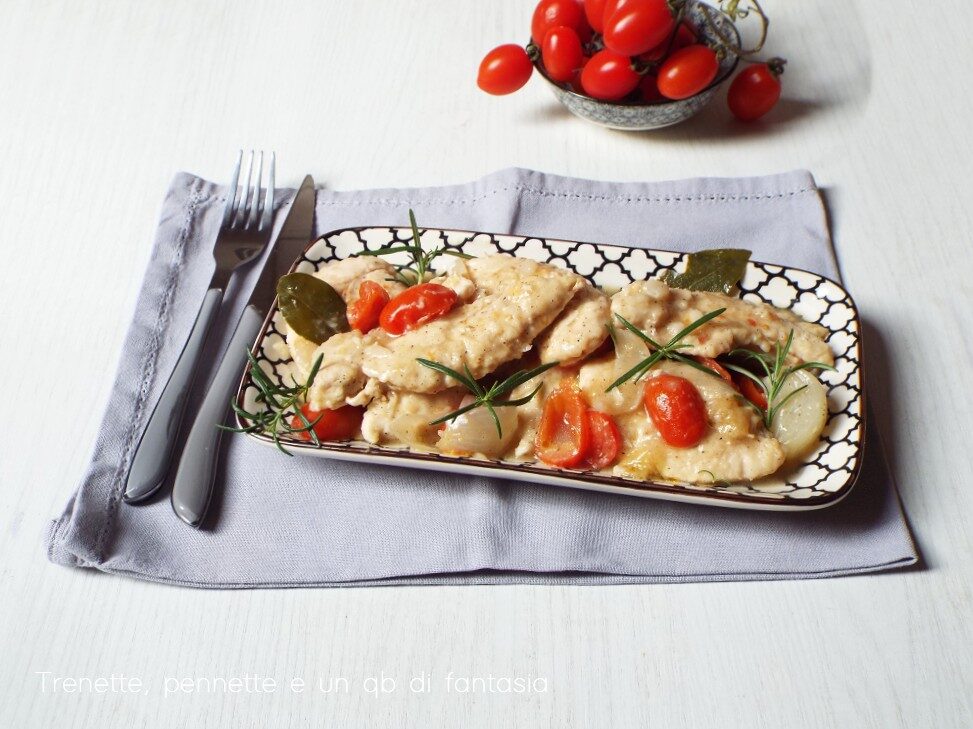 Filetti di pollo con pomodorini