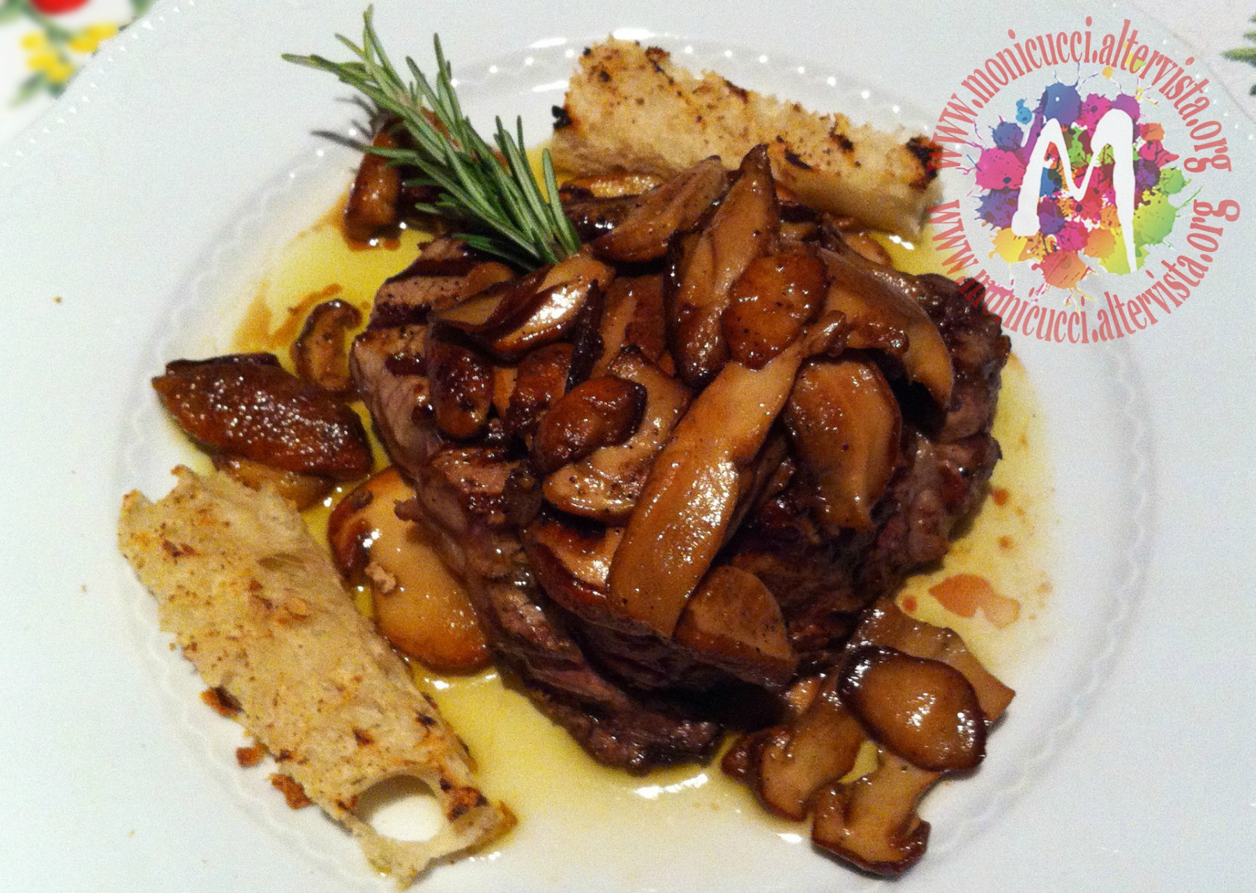 Filetto ai porcini e rosmarino