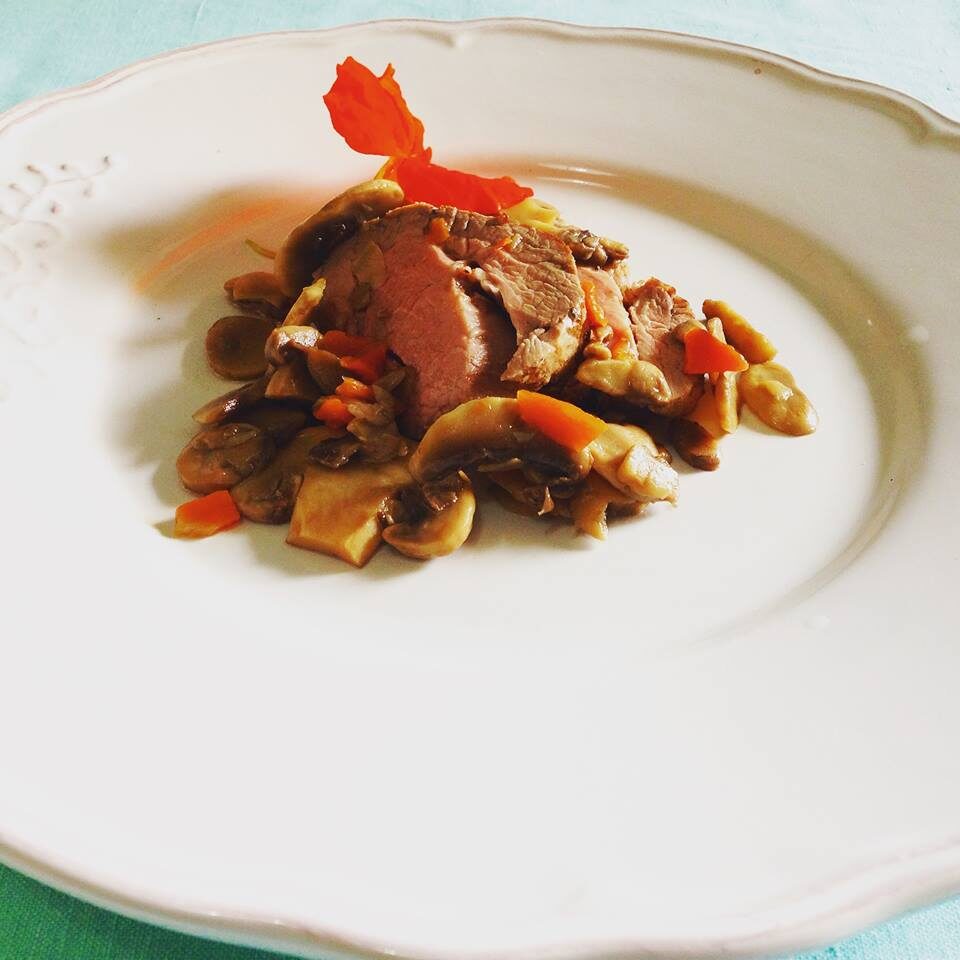 Filetto di maiale ai funghi