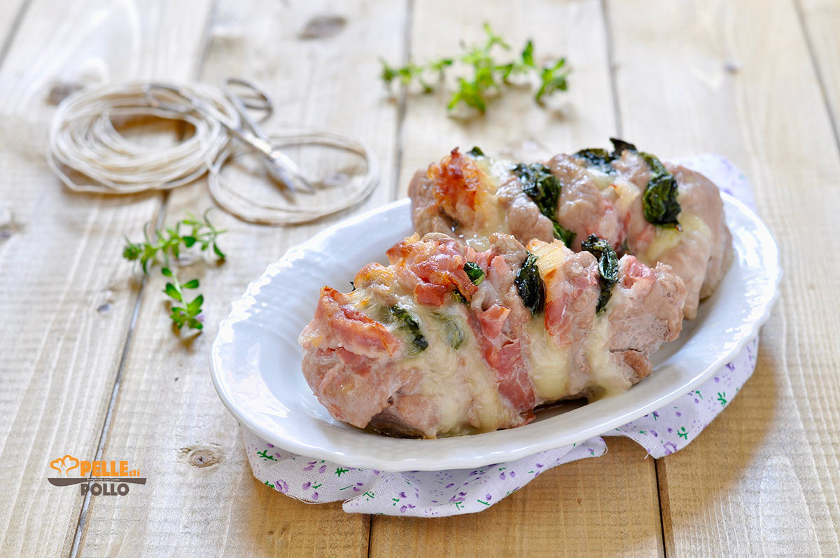 Filetto di maiale farcito con pancetta e provola