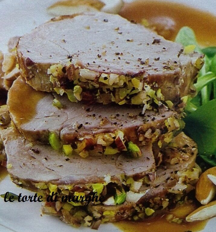 Filetto di maiale in crosta con pistacchi