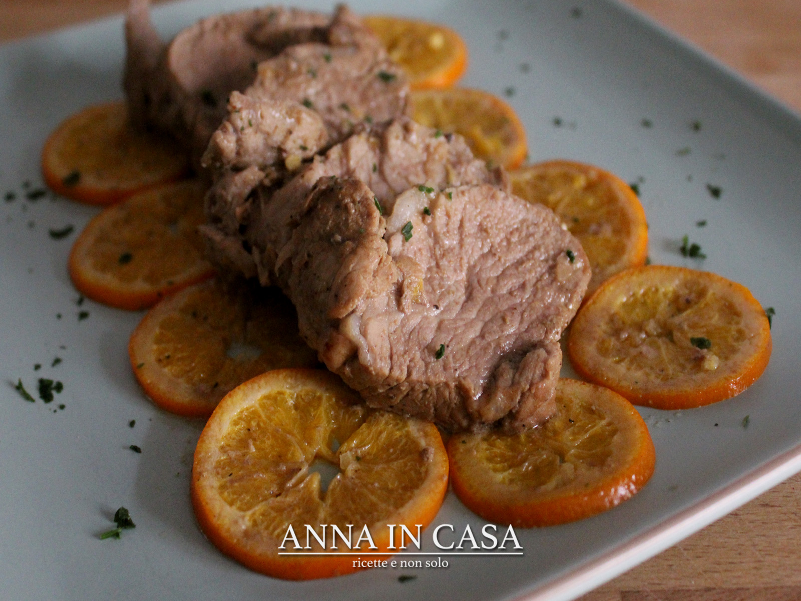 Filetto di maiale soia e arancia