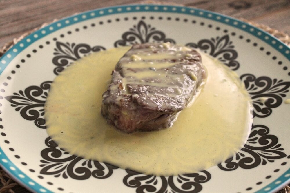 Filetto di manzo con crema salata inglese