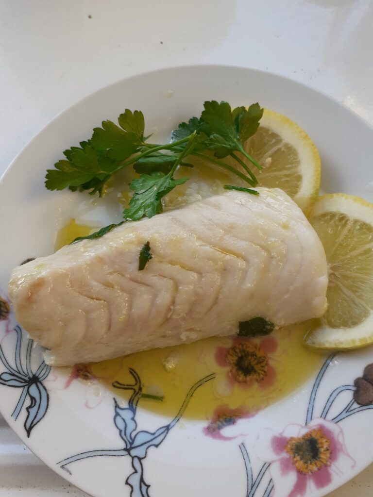 Filetto di merluzzo in salsa al limone