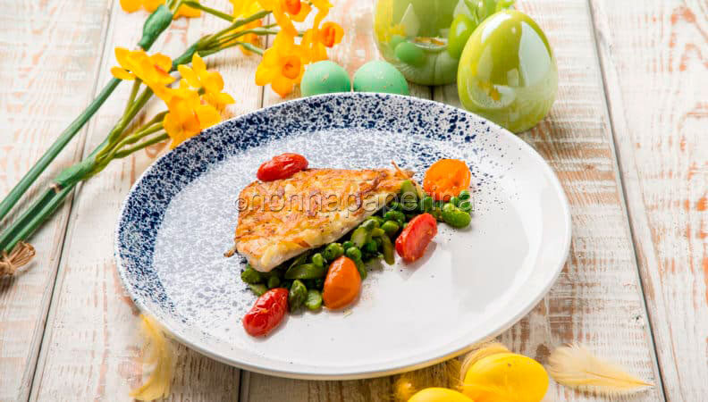 Filetto di orata in crosta di patate per una pasqua light