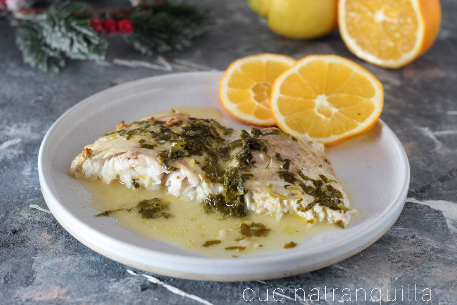 Filetto di persico agli agrumi