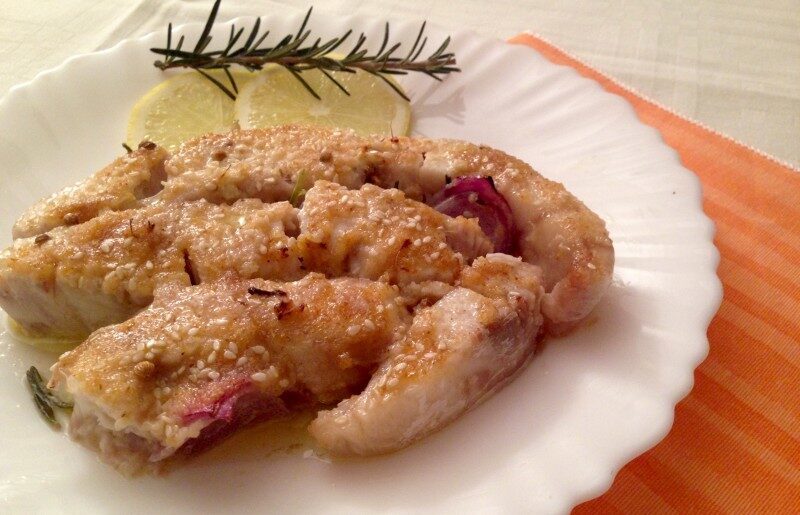 Filetto di pesce persico al forno