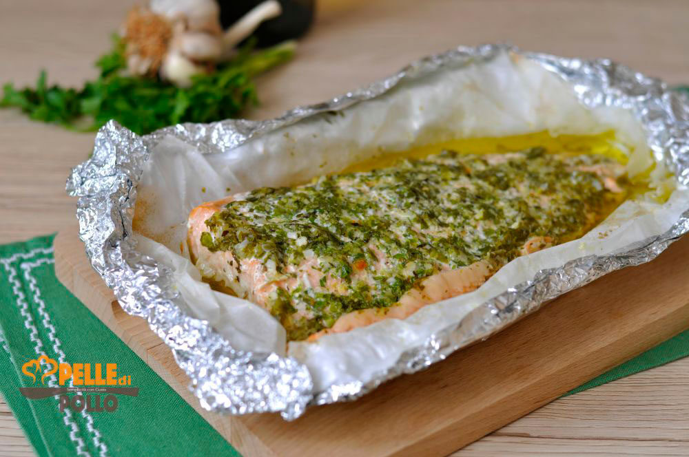 Filetto di salmone al cartoccio