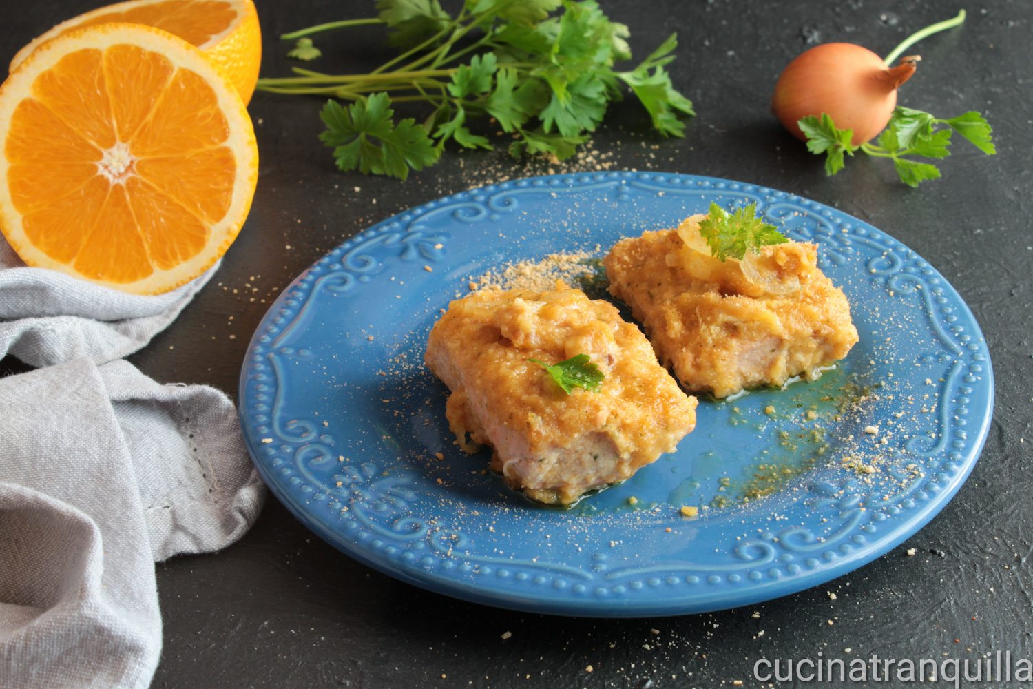 Filetto di salmone all’arancia