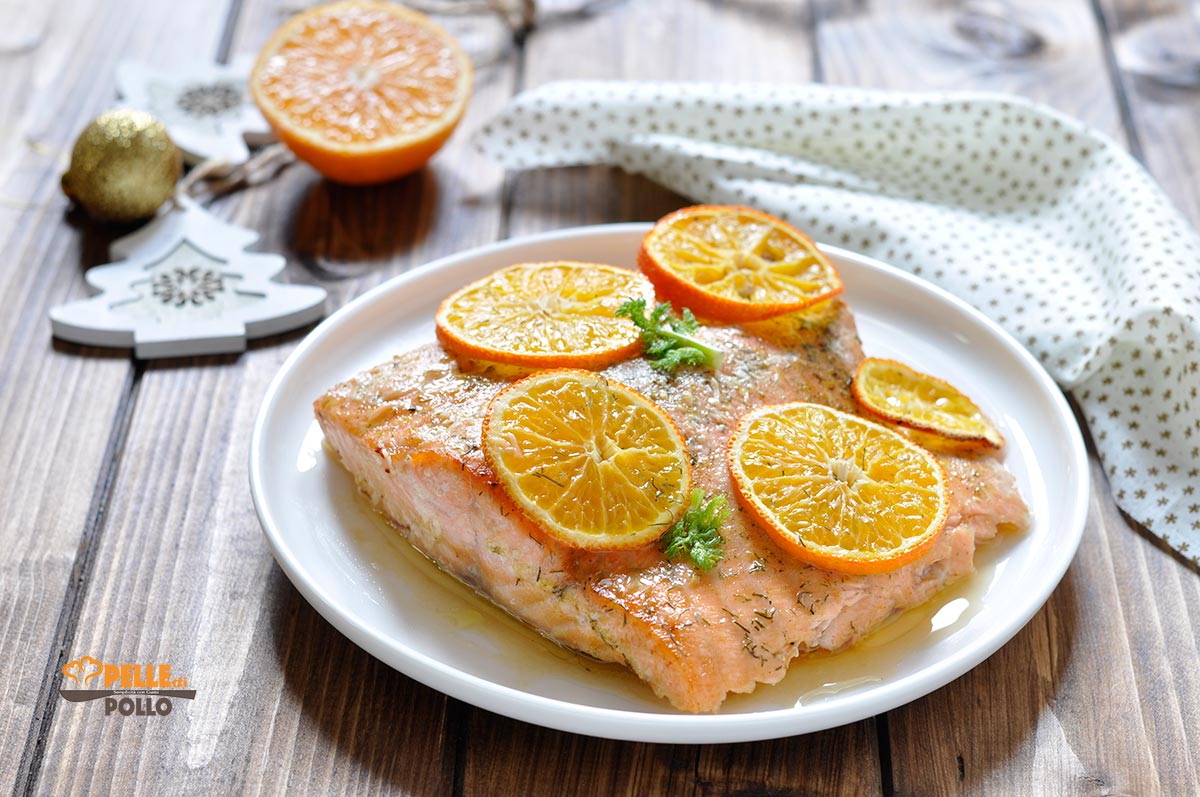 Filetto di salmone alle clementine