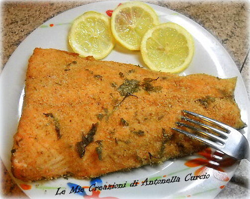 Filetto di salmone gratinato senza glutine