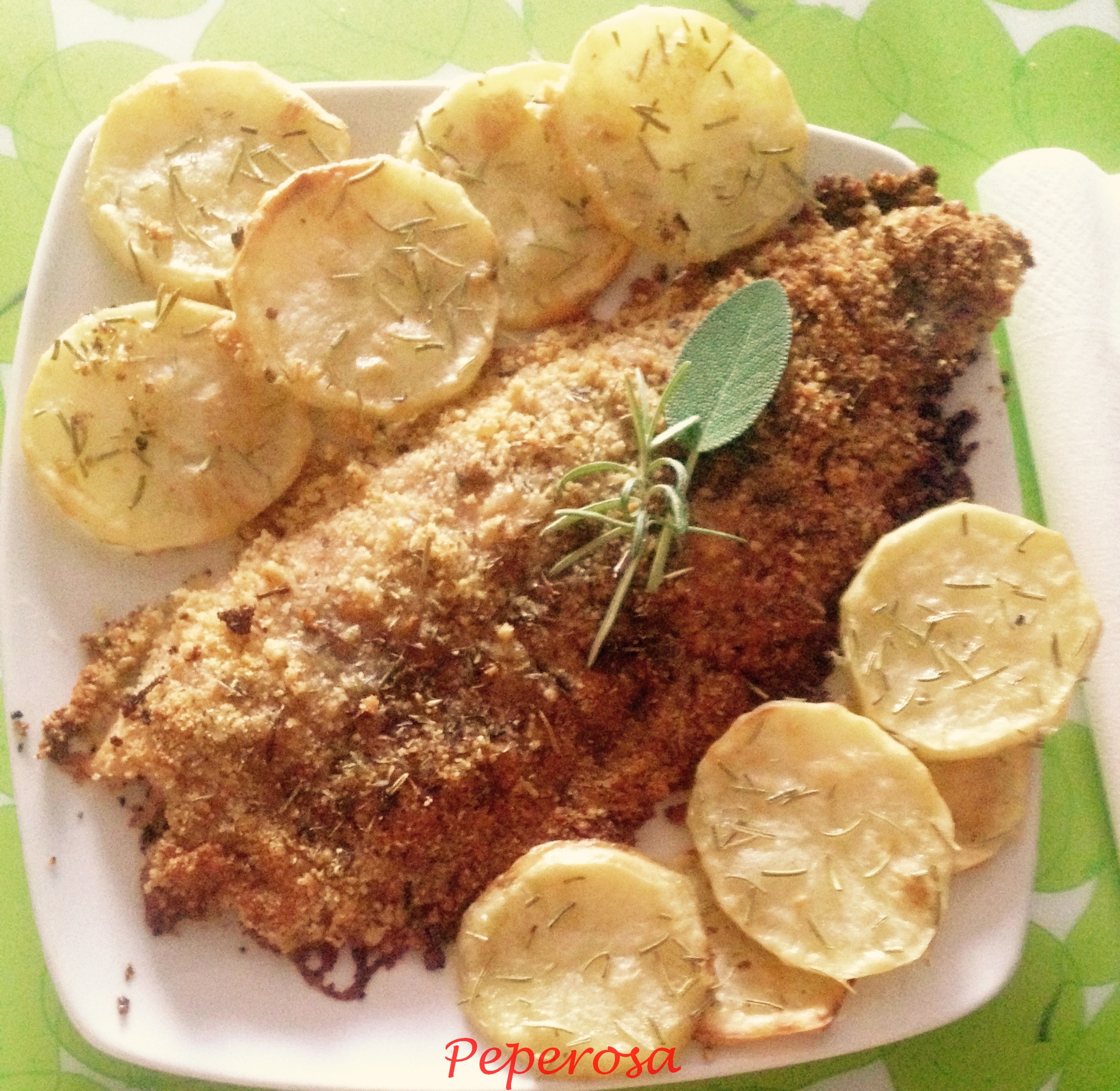 Filetto di trota alle erbe mediterranee con patate