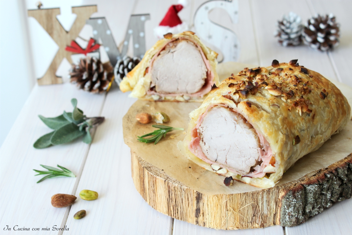 Filetto in crosta con mortadella e frutta secca