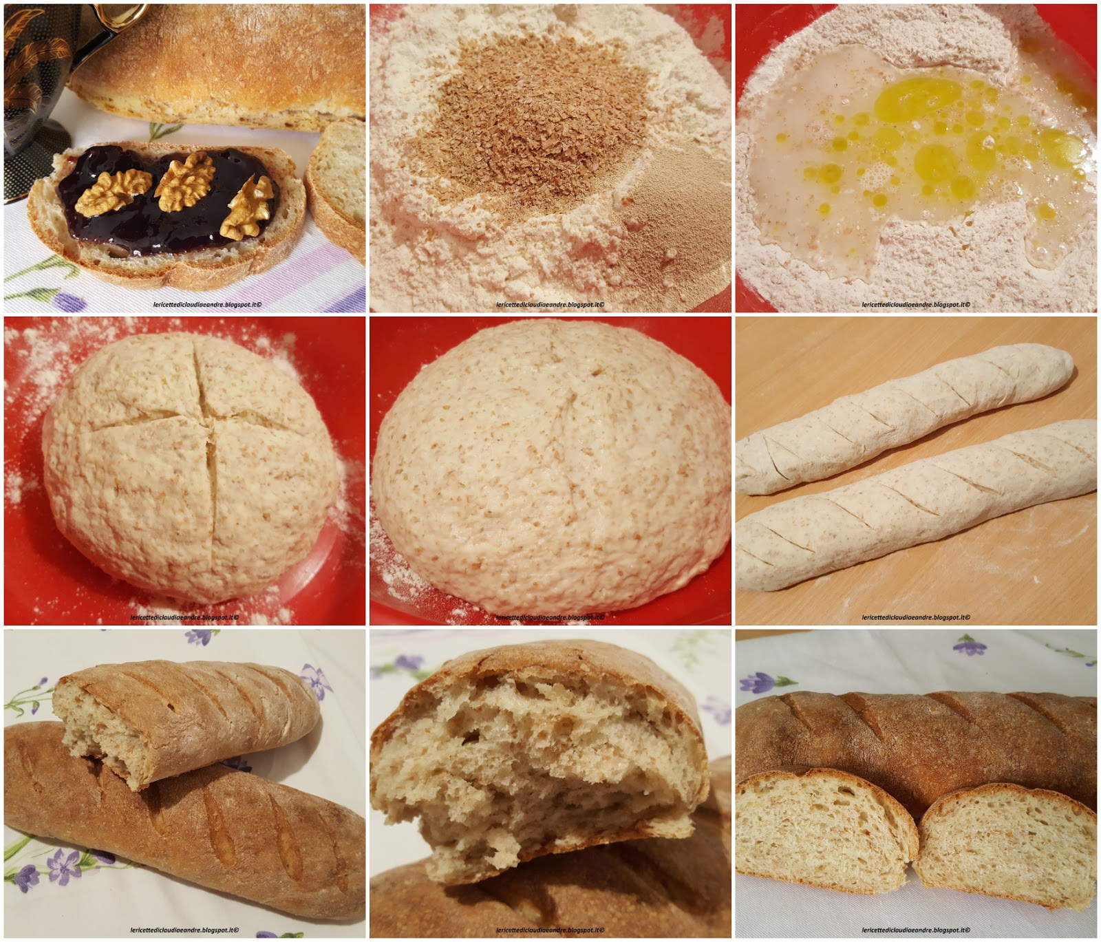 Filoni di pane alla crusca