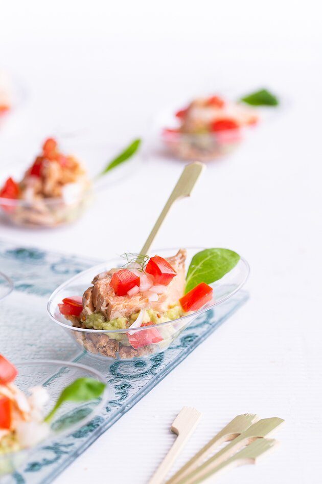 Finger food salmone e avocado