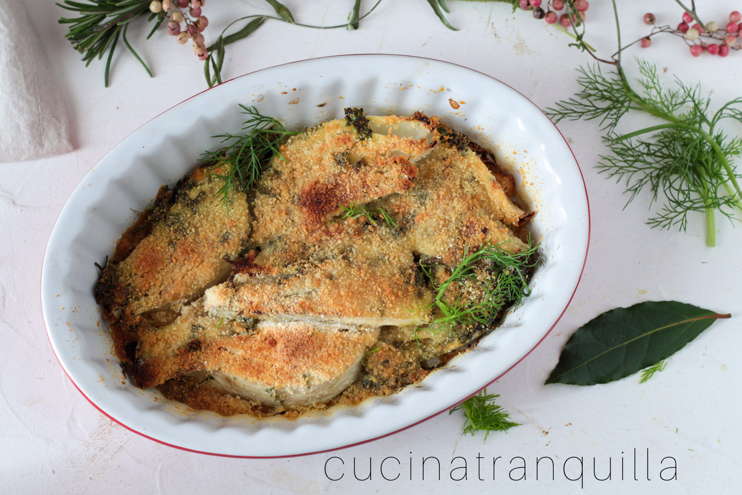 Finocchi gratinati al forno