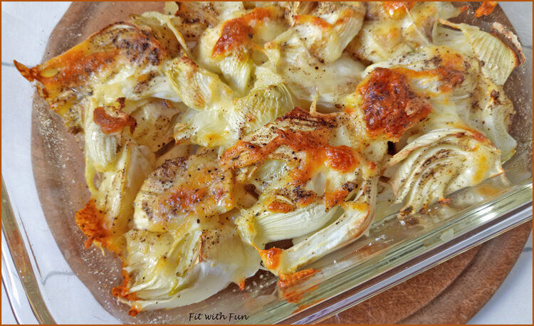 Finocchi saporiti e light gratinati al forno
