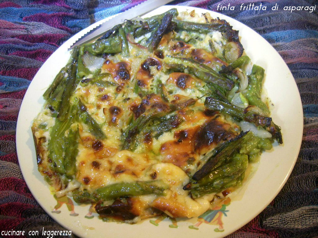 Finta frittata di asparagi
