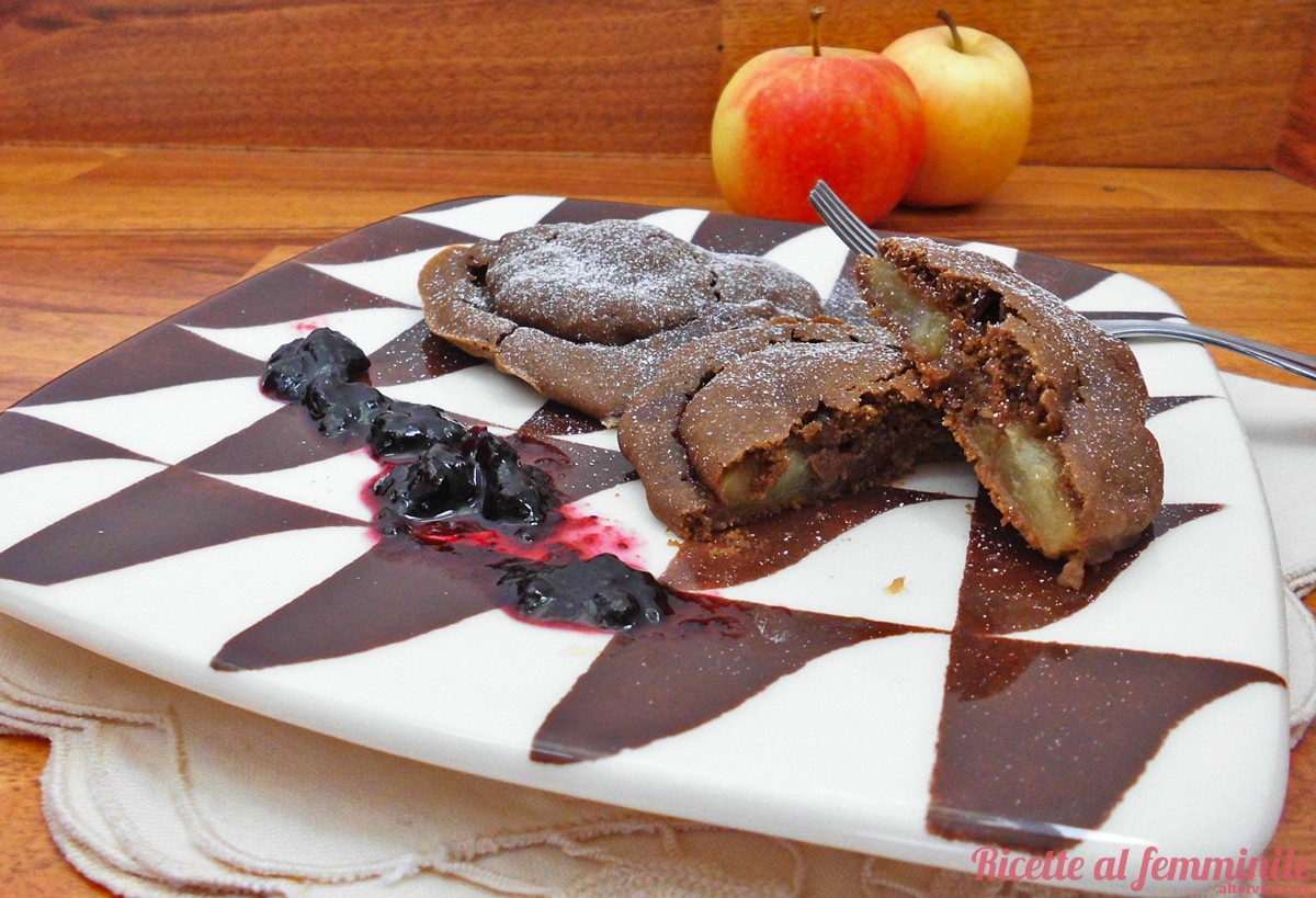 Finte frittelle di mele vegan e cotte in forno
