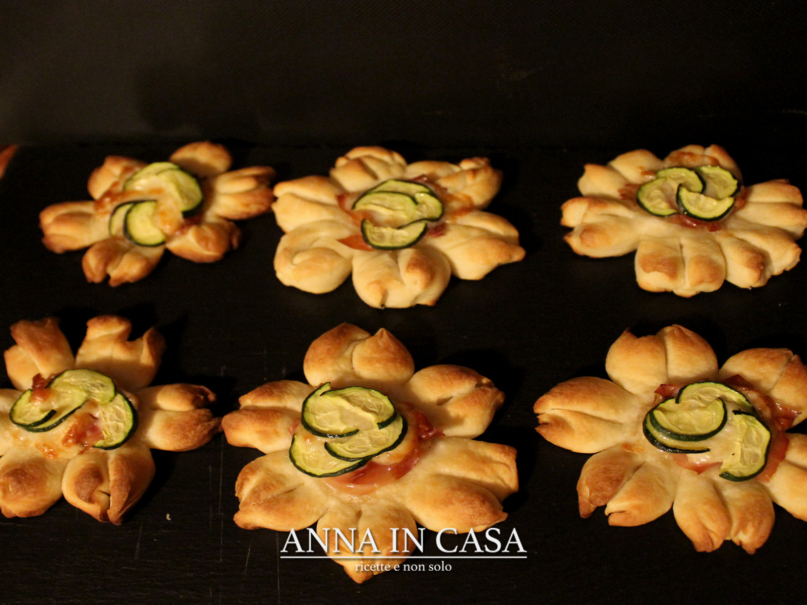 Fiori di focaccia gustosi