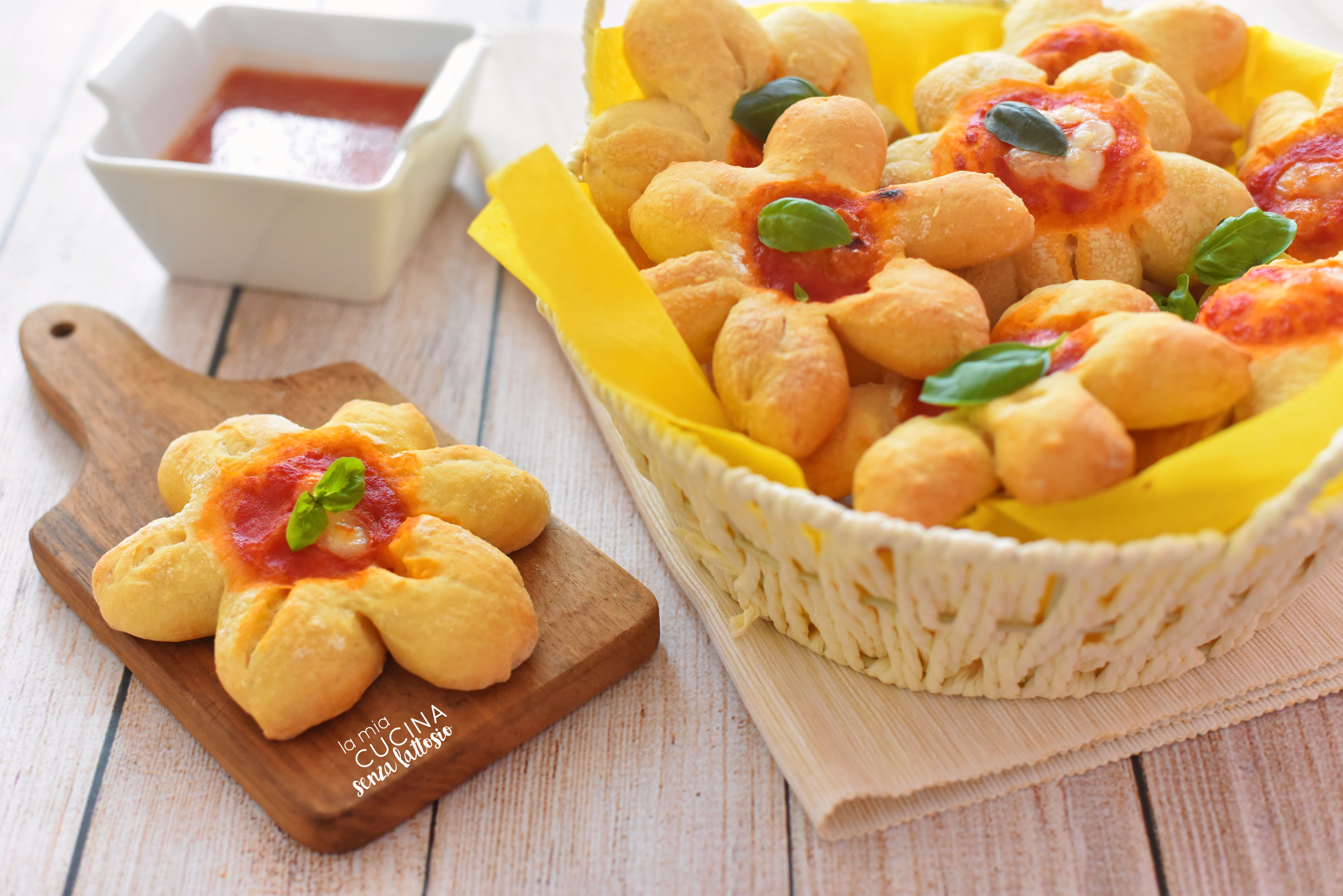 Fiori di pizzette senza lattosio