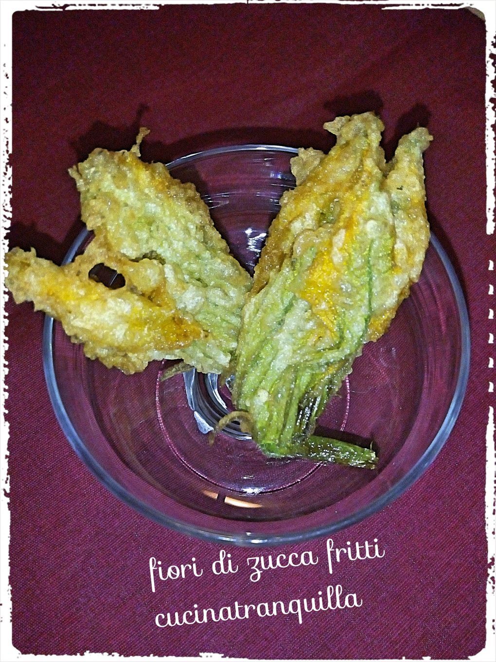 Fiori di zucca fritti