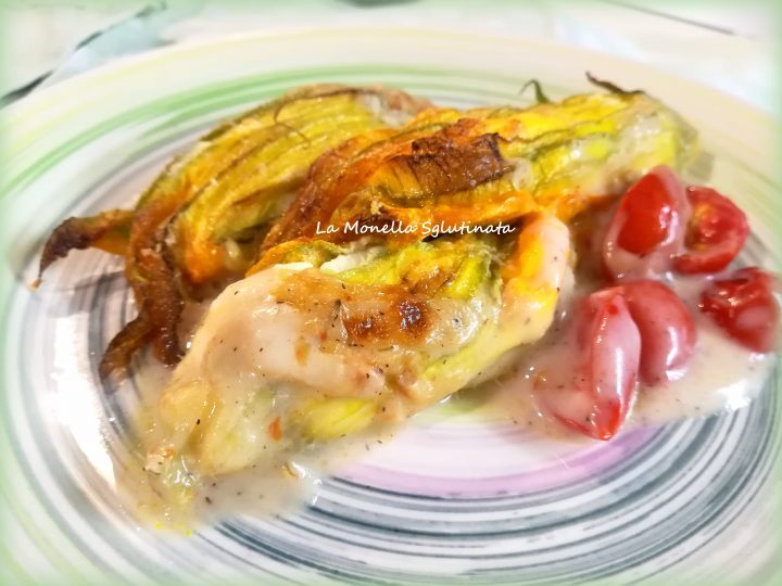 Fiori di zucca ripieni di ricotta