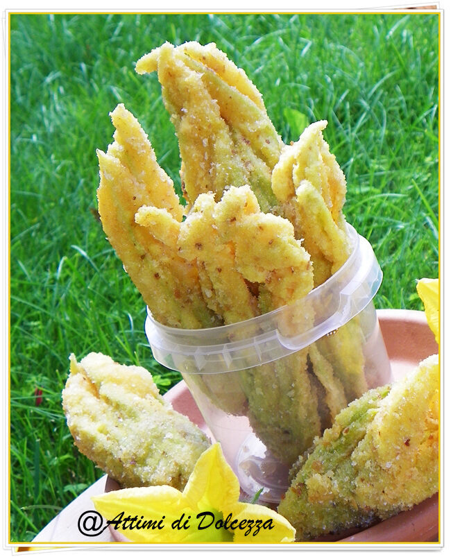 FIORI DI ZUCCA RIPIENI FRITTI