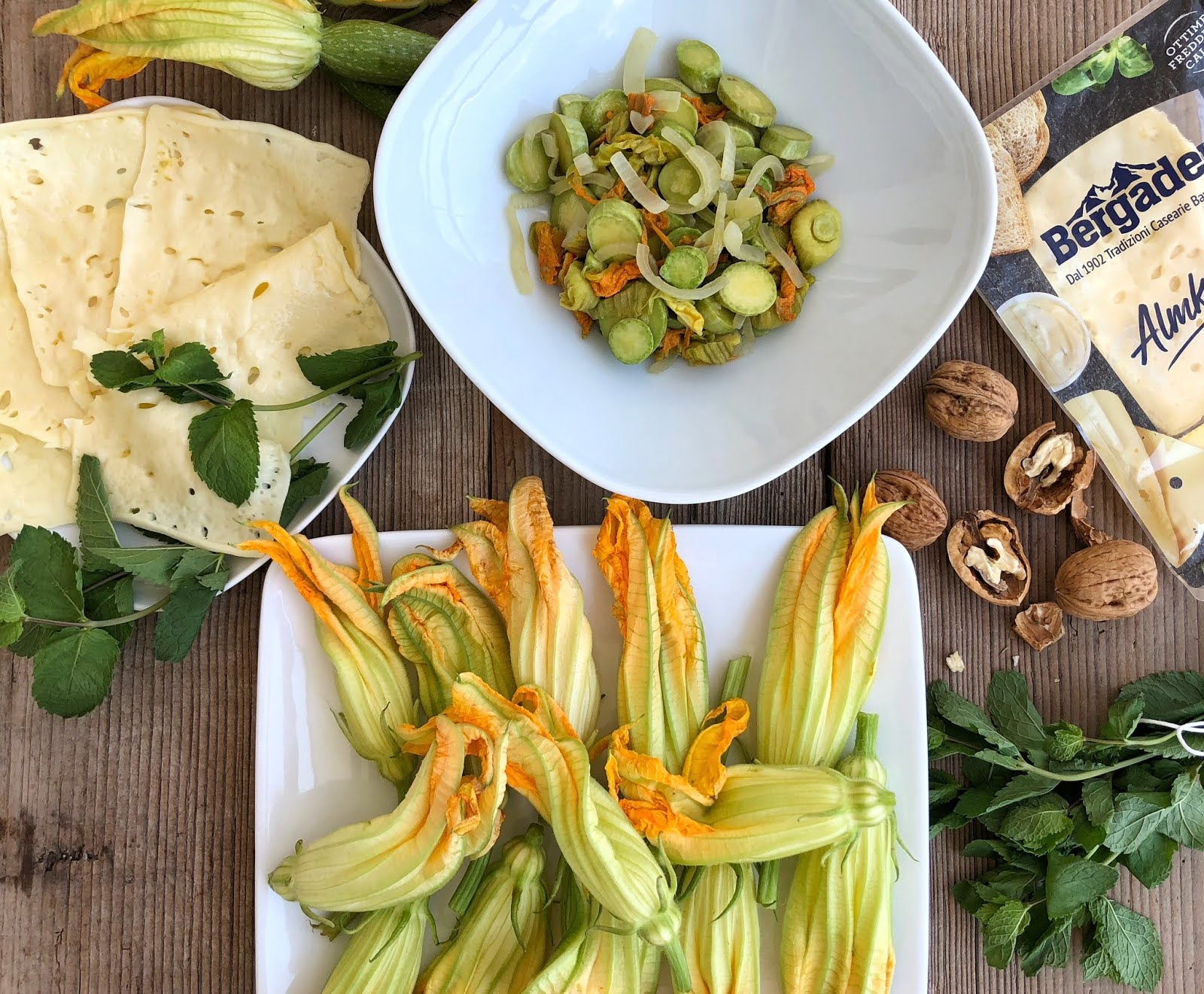 Fiori di zucca ripieni: il sapore della liguria