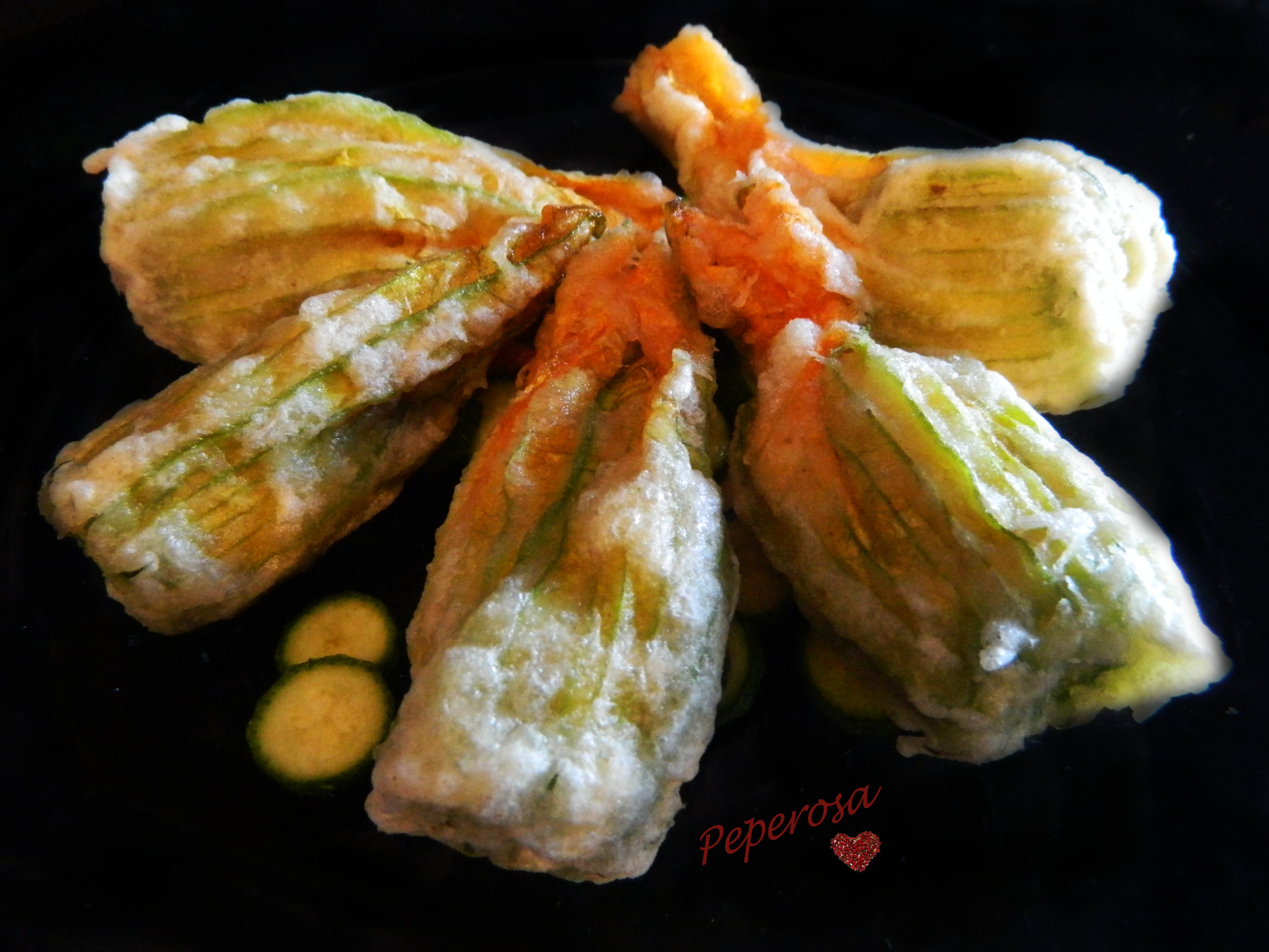 Fiori di zucca ripieni