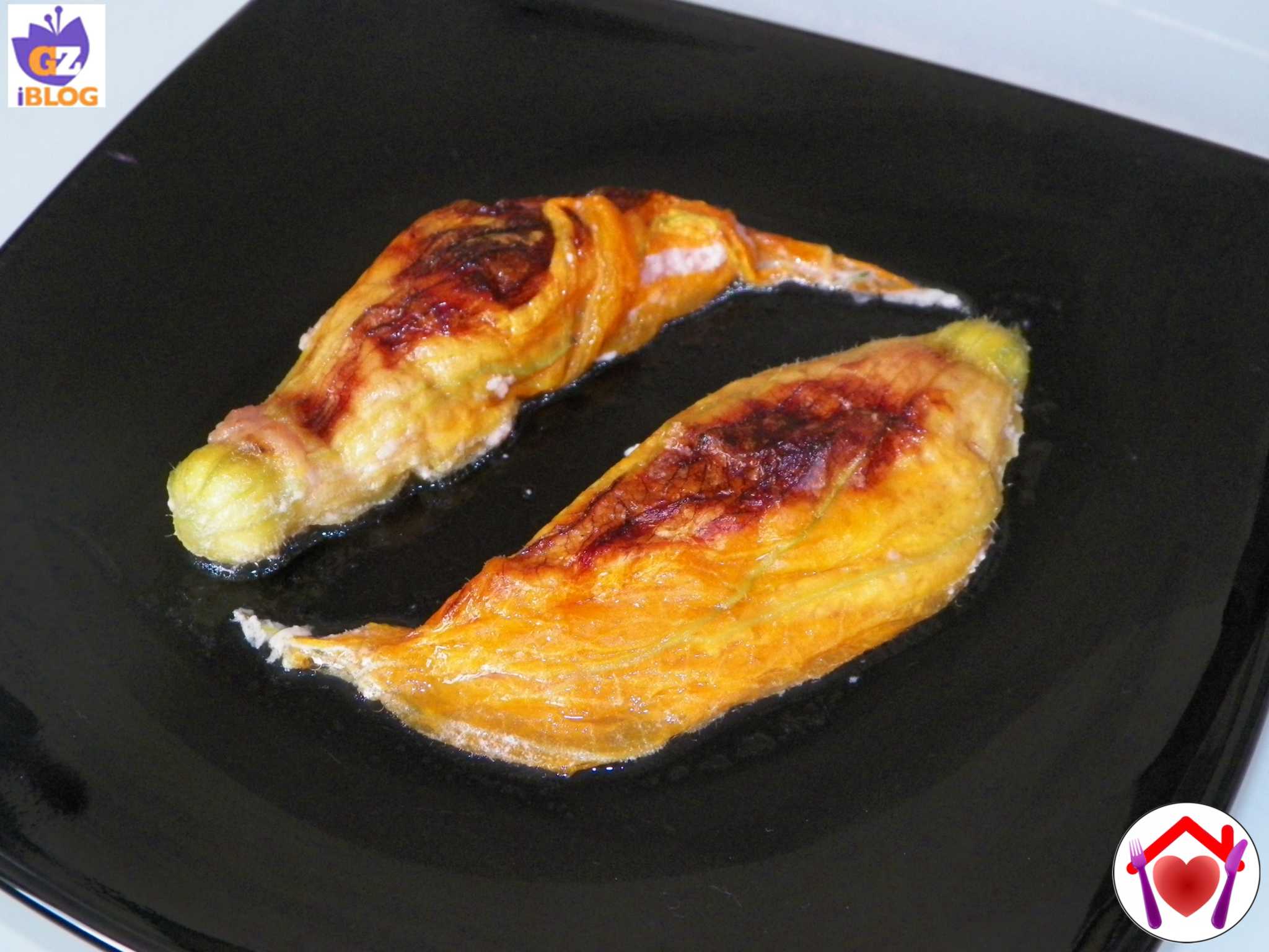 Fiori di zucca ripieni