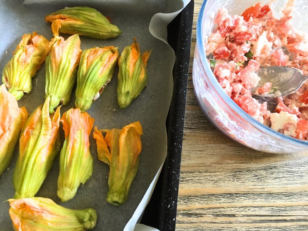 Fiori di zucchina fondenti – un ripieno esagerato