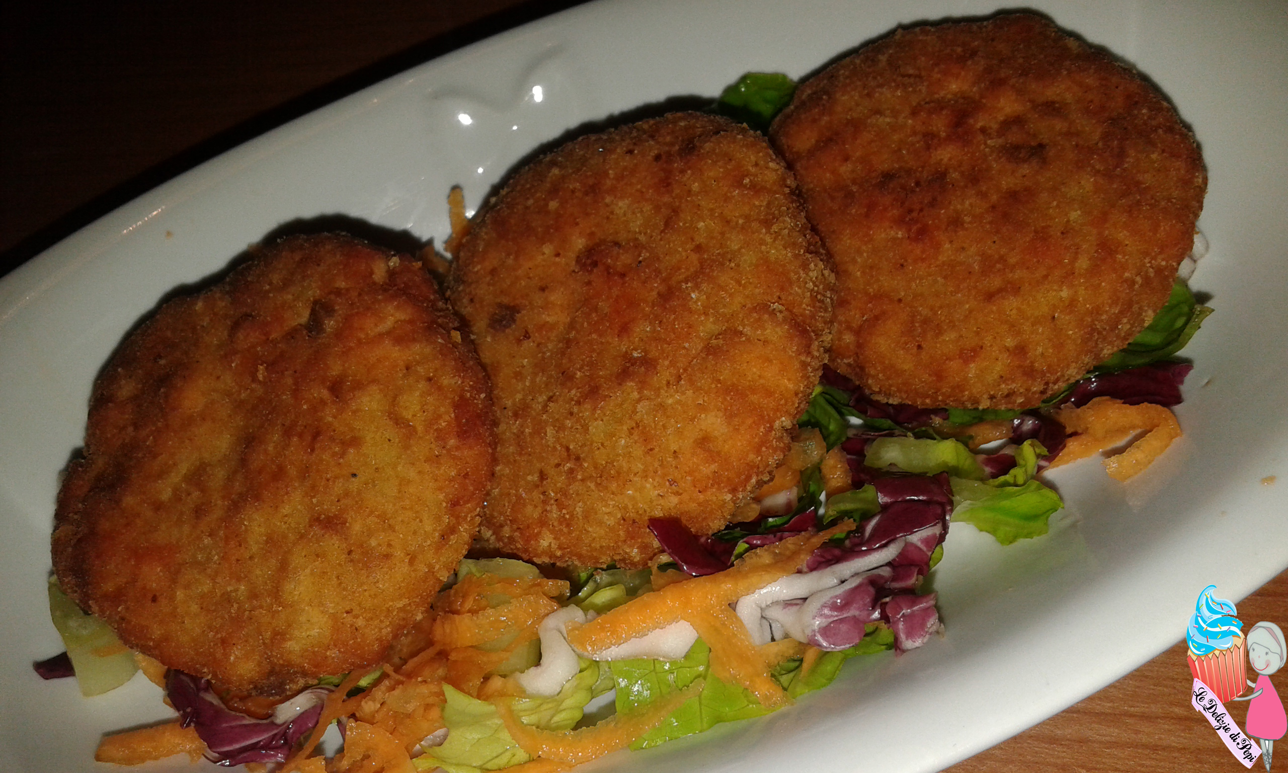 Fish cake al salmone